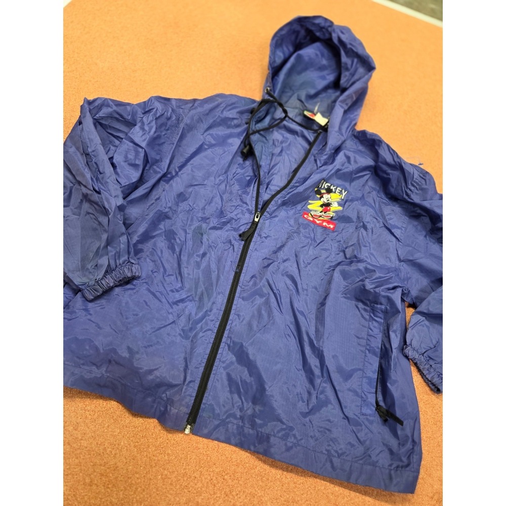 Walt Disney World Mickey Mouse Unlimited Windbreaker Jacket Vintage Retro 90s L